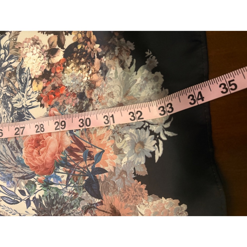 Whimsical floral bird print shift dress cottagecore artsy romantic medium - Picture 4 of 10